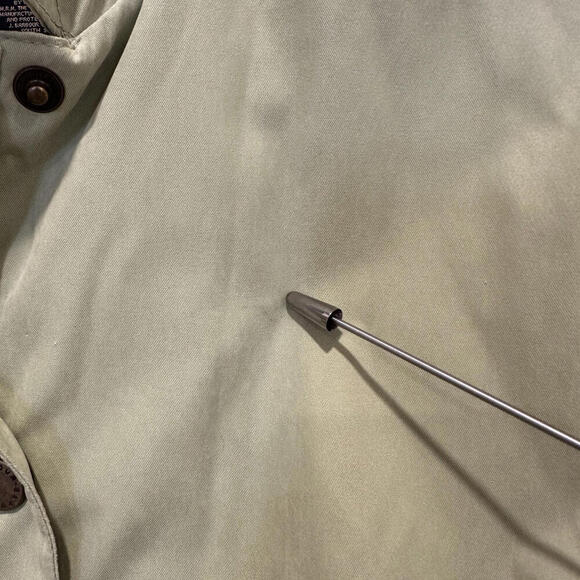 Vintage Barbour Kelsall Jacket Green Women’s Size 12 Medium Pockets PVC L2761 - Picture 13 of 15